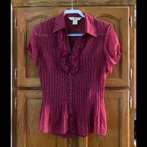 EUC -  Beautiful raspberry color 2 Piece top